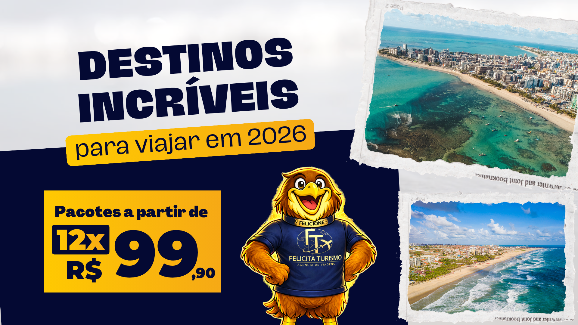 Pacote de viagem moderno azul amarelo anúncio de vídeo in-stream3